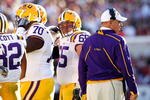 TUSCALOOSA, AL - NOVEMBER 07:  Head coach Les Miles of the Louisiana State University Tigers against the Alabama Crimson Tide at Bryant-Denny Stadium on November 7, 2009 in Tuscaloosa, Alabama.  (Photo by Kevin C. Cox/Getty Images)
