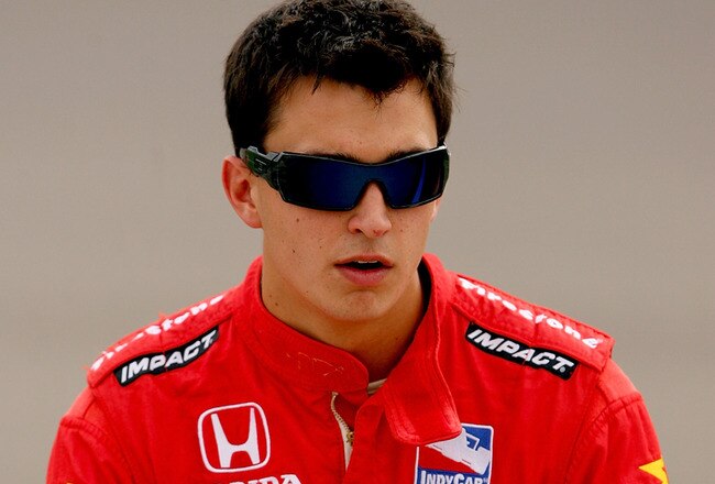 NEWTON, IA - JUNE 20: Graham Rahal driver of the #02 McDonalds Newman Haas Lanigan Racing Dallara Honda during qualifying for the IRL Indycar Series Iowa Corn Indy 250 on June 20, 2009 at the Iowa Speedway in Newton. Iowa.  (Photo by Matthew Stockman/Getty Images)