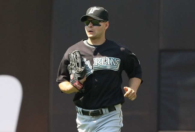 NEW YORK - MAY 31:  Chris Coghlan #8 of the Florida Marlins in action against the New York Mets during their game on May 31, 2009 at Citi Field in the Flushing neighborhood of the Queens borough of New York City.  (Photo by Al Bello/Getty Images)