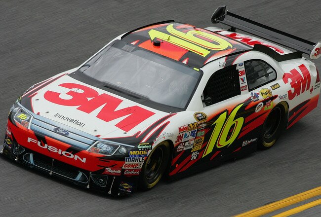 DAYTONA BEACH, FL - FEBRUARY 05:  Greg Biffle drives the #16 3M Ford during practice for the NASCAR Sprint Cup Series Daytona 500 at Daytona International Speedway on February 5, 2010 in Daytona Beach, Florida.  (Photo by Todd Warshaw/Getty Images)