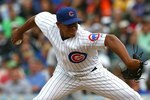 CHICAGO - AUGUST 28: Carlos Marmol #49 of the Chicago Cubs pitches in the 9th inning against the New York Mets on August 28, 2009 at Wrigley Field in Chicago, Illinois. The Cubs defeated the Mets 5-2. (Photo by Jonathan Daniel/Getty Images) 