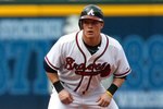ATLANTA - AUGUST 01:  Nate McLouth #13 of the Atlanta Braves against the Los Angeles Dodgers on August 1, 2009 at Turner Field in Atlanta, Georgia.  (Photo by Kevin C. Cox/Getty Images)