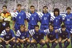 Members of the USA Team pose for a picture before a game.