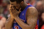 LOS ANGELES, CA - FEBRUARY 24:  Rodney Stuckey #3 of the Detroit Pistons reacts in the closing minutes of the second half against the Los Angeles Clippers at Staples Center on February 24, 2010 in Los Angeles, California. The Clippers defeated the Pistons 97-91. NOTE TO USER: User expressly acknowledges and agrees that, by downloading and/or using this Photograph, user is consenting to the terms and conditions of the Getty Images License Agreement.  (Photo by Jeff Gross/Getty Images)