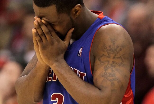 LOS ANGELES, CA - FEBRUARY 24:  Rodney Stuckey #3 of the Detroit Pistons reacts in the closing minutes of the second half against the Los Angeles Clippers at Staples Center on February 24, 2010 in Los Angeles, California. The Clippers defeated the Pistons 97-91. NOTE TO USER: User expressly acknowledges and agrees that, by downloading and/or using this Photograph, user is consenting to the terms and conditions of the Getty Images License Agreement.  (Photo by Jeff Gross/Getty Images)