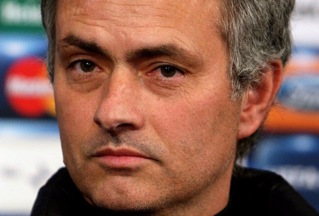 COMO, ITALY - FEBRUARY 23:  FC Internazionale Milano coach Jose Mourinho attends a press conference on the eve of the UEFA Champions League football match FC Internazionale Milano vs Chelsea on February 23, 2010 in Appiano Gentile, Italy.  (Photo by Vittorio Zunino Celotto/Getty Images)
