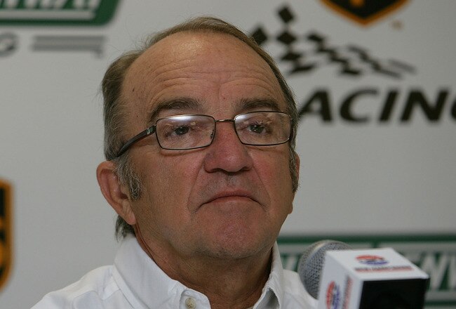LOUDON, NH - SEPTEMBER 12: Jack Roush, team owner, at a press conference to announce UPS would join Roush Fenway Racing for the 2009 season at New Hampshire Motor Speedway on September 12, 2008 in Loudon, New Hampshire.  (Photo by Chris Trotman/Getty Images for NASCAR)