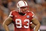 ARLINGTON, TX - DECEMBER 5: Ndamukong Suh #93 of the Nebraska Cornhuskers stands on the field during Big 12 Football Championship game against the Texas Longhorns at Cowboys Stadium on December 5, 2009 in Arlington, Texas. (Photo by Jamie Squire/Getty Images)