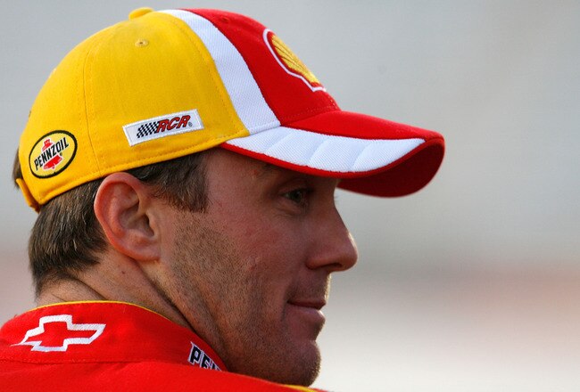 ATLANTA - MARCH 05:  Kevin Harvick, driver of the #29 Shell/Pennzoil Chevrolet, stands on the grid during qualifying for the NASCAR Sprint Cup Series Kobalt Tools 500 at Atlanta Motor Speedway on March 5, 2010 in Hampton, Georgia.  (Photo by Jason Smith/Getty Images for NASCAR)