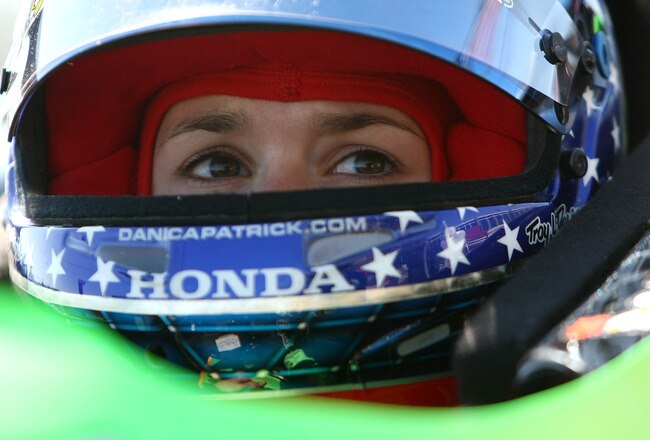 LEEDS, AL - FEBRUARY 25:  Danica Patrick sits in her #7 Andretti Autosport Go Daddy.com Honda Dallara  during the IRL Indy Car Series  Spring Testing at Barber Motorsports Park on February 25, 2009 in Leeds, Alabama.  (Photo by Jonathan Ferrey/Getty Images)