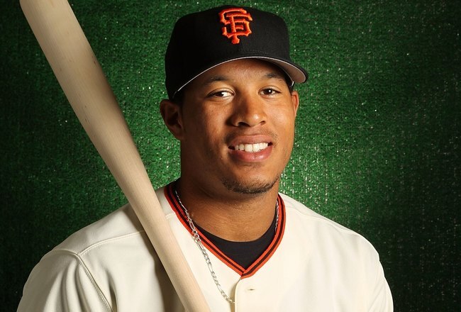 SCOTTSDALE, AZ - FEBRUARY 28:  Thomas Neal of the San Francisco Giants poses during media photo day on February 28, 2010 at Scottsdale Stadium in Scottsdale, Arizona.  (Photo by Jed Jacobsohn/Getty Images)