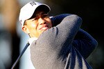 WINDERMERE, FL - FEBRUARY 18:  Tiger Woods practices golf outside his home on February 18, 2010 in Windermere, Florida. Woods will make a statement at the PGA Tour headquarters this Friday morning (February 19, 2010), according to a notice on the PGA Tour's web site.  (Photo by Sam Greenwood/Getty Images)