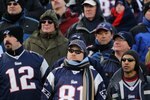 FOXBORO, MA - JANUARY 10:  Fans of the New England Patriots look on dejected from the stands late in the second half against the Baltimore Ravens during the 2010 AFC wild-card playoff game at Gillette Stadium on January 10, 2010 in Foxboro, Massachusetts.  (Photo by Jim Rogash/Getty Images)