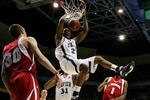 BOISE, ID - MARCH 22:  Forward James McLean #22 of the Xavier Musketeers dunks the ball against the Wisconsin Badgers during the second round of the NCAA Division I Men's Basketball Tournament at the Taco Bell Arena on March 22, 2009 in Boise, Idaho.  (Photo by Jed Jacobsohn/Getty Images)
