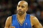 OAKLAND, CA - DECEMBER 05: Vince Carter #15 of the Orlando Magic celebrates against the Golden State Warriors during an NBA game at Oracle Arena on December 5, 2009 in Oakland, California. NOTE TO USER: User expressly acknowledges and agrees that, by downloading and/or using this Photograph, user is consenting to the terms and conditions of the Getty Images License Agreement. (Photo by Jed Jacobsohn/Getty Images)