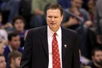 OKLAHOMA CITY - MARCH 18:  Head coach Bill Self of the Kansas Jayhawks reacts against the Lehigh Mountain Hawks during the first round of the 2010 NCAA men's basketball tournament at Ford Center on March 18, 2010 in Oklahoma City, Oklahoma.  (Photo by Ronald Martinez/Getty Images)