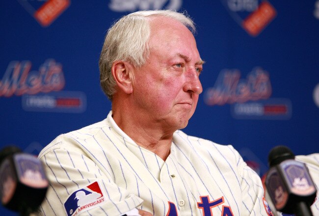 NEW YORK - AUGUST 22:  Jerry Koosman looks on during a press conference commemorating the New York Mets 40th anniversary of the 1969 World Championship team on August 22, 2009 at Citi Field in the Flushing neighborhood of the Queens borough of New York City.  (Photo by Jared Wickerham/Getty Images)