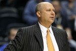 NASHVILLE, TN - MARCH 11:  Head coach Jeff Lebo of the Auburn Tigers looks on as he coaches against the Florida Gators during the first round of the SEC Men's Basketball Tournament at the Bridgestone Arena on March 11, 2010 in Nashville, Tennessee.  (Photo by Andy Lyons/Getty Images)