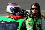 FONTANA, CA - FEBRUARY 20:  Danica Patrick, driver of the #7 of the GoDaddy.com Chevrolet, looks on from pit road during qualifying for the NASCAR Nationwide Series Stater Bros. 300 at Auto Club Speedway on February 20, 2010 in Fontana, California.  (Photo by Stephen Dunn/Getty Images for NASCAR)