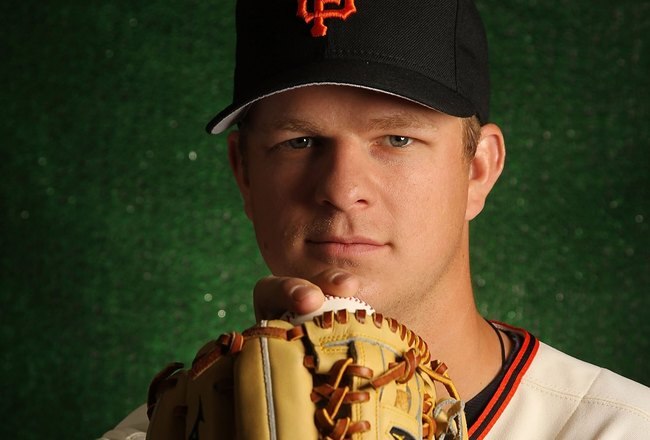 SCOTTSDALE, AZ - FEBRUARY 28:  Matt Cain of the San Francisco Giants poses during media photo day on February 28, 2010 at Scottsdale Stadium in Scottsdale, Arizona.  (Photo by Jed Jacobsohn/Getty Images)