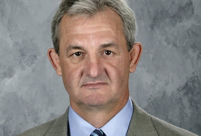 CALGARY, AB - 2007:  Darryl Sutter of the Calgary Flames poses for his 2007 NHL headshot at photo day in Calgary, Alberta, Canada. (Photo by Getty Images)