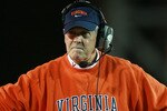 CORAL GABLES, FL - NOVEMBER 10:  Head coach Al Groh of the Virginia Cavaliers watches his team take on the Miami Hurricanes at the Orange Bowl November 10, 2007 in Coral Gables, Florida. The Hurricanes played their last game in the Orange Bowl as Virginia defeated Miami 48-0.  (Photo by Doug Benc/Getty Images)