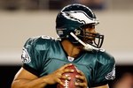 ARLINGTON, TX - JANUARY 09:  Quarterback Donovan McNabb #5 of the Philadelphia Eagles during the 2010 NFC wild-card playoff game at Cowboys Stadium on January 9, 2010 in Arlington, Texas.  (Photo by Ronald Martinez/Getty Images)