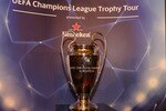 CHICAGO - MARCH 03: UEFA Champions League Trophy at the Heineken Brings UEFA Champions League Trophy at Fado Irish Pub on March 3, 2010 in Chicago, Illinois. (Photo by Barry Brecheisen/Getty Images for Heineken)