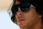 FORT WORTH, TX - JUNE 05:  Mario Moraes, driver of the #5 Azul/KV Racing Technology Dallara Honda, stands on pit road during practice for the IRL IndyCar Series Bombardier Learjet 550k on June 5, 2009 at Texas Motor Speedway in Fort Worth, Texas.  (Photo by Darrell Ingham/Getty Images)
