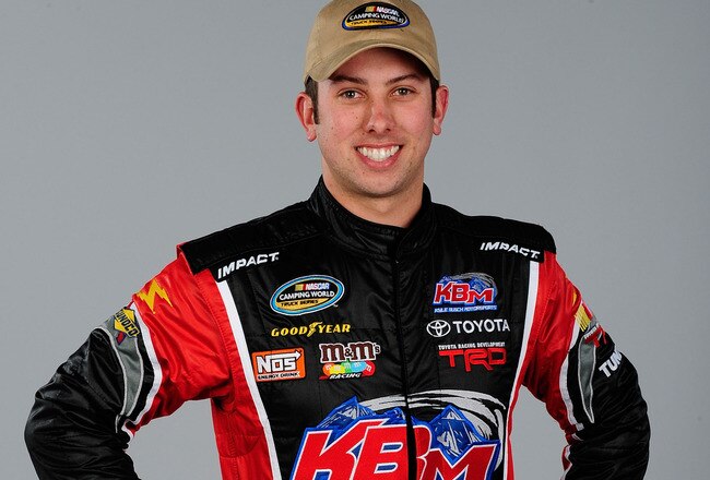 DAYTONA BEACH, FL - FEBRUARY 10:  Brian Ickler poses during NASCAR Camping World Truck Series portraits at Daytona International Speedway on February 10, 2010 in Daytona Beach, Florida.  (Photo by Sam Greenwood/Getty Images for NASCAR)