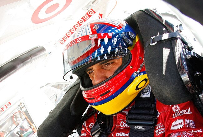 ATLANTA - MARCH 05:  Juan Pablo Montoya, driver of the #42 Target Chevrolet, sits in his car prior to practice for the NASCAR Sprint Cup Series Kobalt Tools 500 at Atlanta Motor Speedway on March 5, 2010 in Hampton, Georgia.  (Photo by Jason Smith/Getty Images for NASCAR)