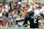 JUPITER, FL - MARCH 28:  Hanley Ramirez #2 of the Florida Marlins bats against the Houston Astros on March 28, 2010 at Roger Dean Stadium in Jupiter, Florida.  (Photo by Marc Serota/Getty Images)