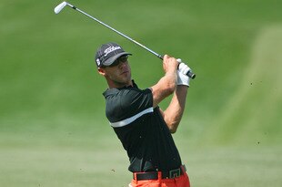 HUMBLE, TX - APRIL 3: Graham DeLaet of Canada hits his second shot on the fifth hole during the third round of the Shell Houston Open at Redstone Golf Club on April 3, 2010 in Humble, Texas. (Photo by Hunter Martin/Getty Images)