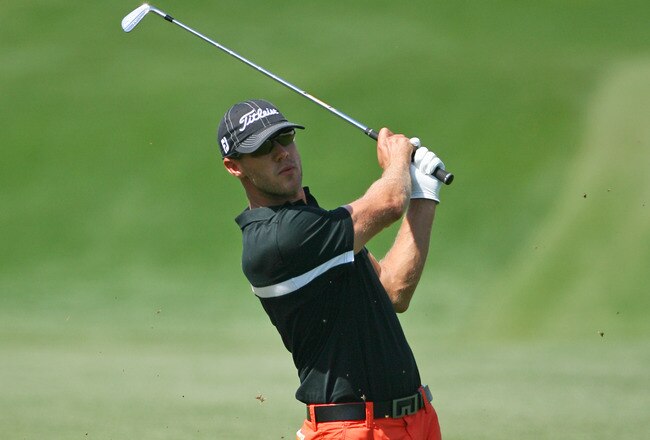 HUMBLE, TX - APRIL 3: Graham DeLaet of Canada hits his second shot on the fifth hole during the third round of the Shell Houston Open at Redstone Golf Club on April 3, 2010 in Humble, Texas. (Photo by Hunter Martin/Getty Images)