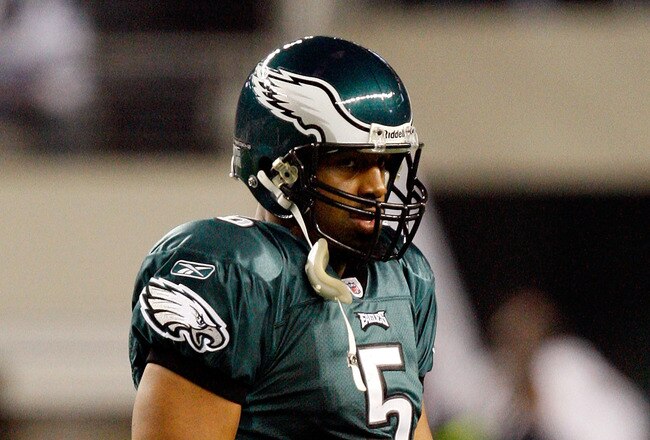 ARLINGTON, TX - JANUARY 03:  Quarterback Donovan McNabb #5 of the Philadelphia Eagles walks off the field during a 24-0 loss against the Dallas Cowboys at Cowboys Stadium on January 3, 2010 in Arlington, Texas.  (Photo by Ronald Martinez/Getty Images)