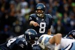 SEATTLE , WA - JANUARY 03:  Matt Hasselbeck #8 of the Seattle Seahawks plays against the Tennessee Titans at Qwest Field on January 3, 2010 in Seattle, Washington.  (Photo by Jonathan Ferrey/Getty Images)