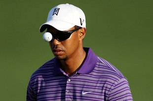AUGUSTA, GA - APRIL 07:  Tiger Woods walks across a green during a practice round prior to the 2010 Masters Tournament at Augusta National Golf Club on April 7, 2010 in Augusta, Georgia.  (Photo by Andrew Redington/Getty Images)