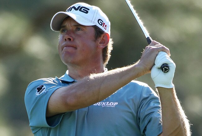 AUGUSTA, GA - APRIL 09:  Lee Westwood of England watches his approach shot on the 17th hole during the second round of the 2010 Masters Tournament at Augusta National Golf Club on April 9, 2010 in Augusta, Georgia.  (Photo by Andrew Redington/Getty Images)