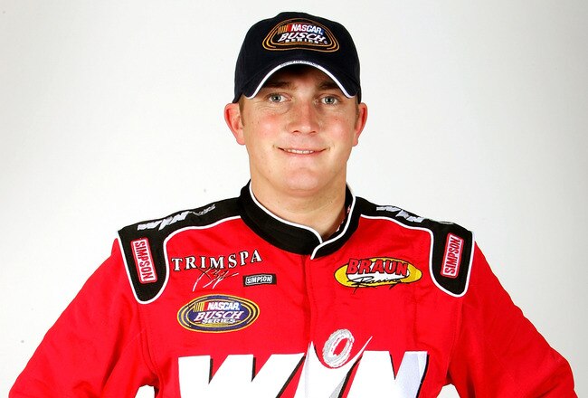 DAYTONA BEACH, FL - FEBRUARY 16:  Portrait of Shane Hmiel, driver of the NASCAR Busch Series #32 WinFuel/TrimSPA Chevrolet, at the NASCAR Nextel Cup Daytona 500 on February 16, 2005 at the Daytona International Speedway in Daytona, Florida.  (Photo by Streeter Lecka/Getty Images)