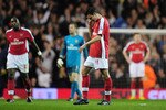 LONDON, ENGLAND - APRIL 14:  Robin Van Persie of Arsenal walks off dejected after the Barclays Premier League match between Tottenham Hotspur and Arsenal at White Hart Lane on April 14, 2010 in London, England.  (Photo by Shaun Botterill/Getty Images)
