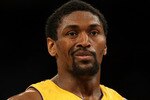 LOS ANGELES, CA - JANUARY 15:  Ron Artest #37 of the Los Angeles Lakers reacts during the game against the Los Angeles Clippers on January 15, 2010 at Staples Center in Los Angeles, California. NOTE TO USER: User expressly acknowledges and agrees that, by downloading and/or using this Photograph, user is consenting to the terms and conditions of the Getty Images License Agreement.  (Photo by Stephen Dunn/Getty Images)