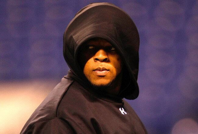 INDIANAPOLIS, IN - MARCH 1: Defensive lineman Ndamukong Suh of Nebraska walks on the field during the NFL Scouting Combine presented by Under Armour at Lucas Oil Stadium on March 1, 2010 in Indianapolis, Indiana. (Photo by Scott Boehm/Getty Images)