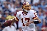 SAN DIEGO, CA - JANUARY 3: Quarterback Jason Campbell #17 of the Washington Redskins throws the ball against the San Diego Chargers on January 3, 2010 at Quolcomm Stadium in San Diego, California. (Photo by Donald Miralle/Getty Images)