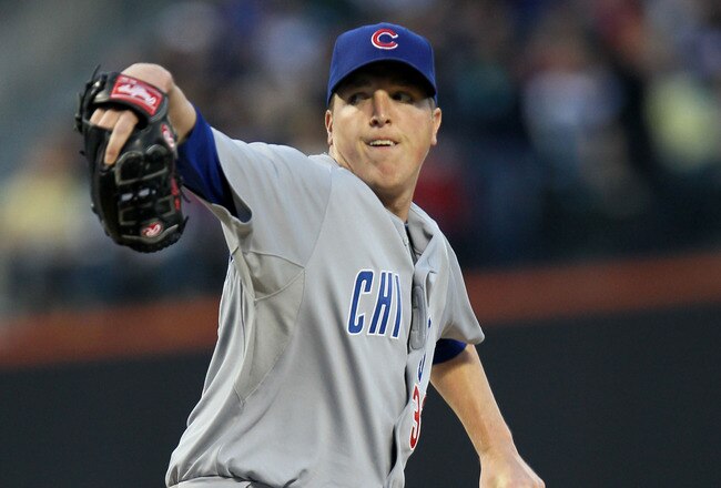 NEW YORK - APRIL 22:  Tom Gorzelanny of the Chicago Cubs pitches against the New York Mets on April 22, 2010 at Citi Field in the Flushing neighborhood of the Queens borough of New York City.  (Photo by Chris McGrath/Getty Images)