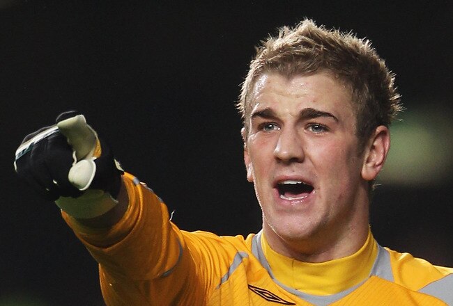 LONDON - JANUARY 27:  Joe Hart of Birmingham City organizes his defence during the Barclays Premier League match between Chelsea and Birmingham City at Stamford Bridge on January 27, 2010 in London, England.  (Photo by Phil Cole/Getty Images)
