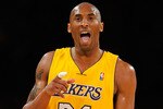 LOS ANGELES, CA - APRIL 27:  Kobe Bryant #24 of the Los Angeles Lakers reacts in the first quarter while taking on the Oklahoma City Thunder during Game Two of the Western Conference Quarterfinals of the 2010 NBA Playoffs at Staples Center on April 27, 2010 in Los Angeles, California.  (Photo by Kevork Djansezian/Getty Images)