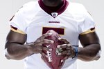 ASHBURN, VA - APRIL 15:  Washington Redskins Donovan McNabb poses for portraits at the Washington Redskins training facility on April 15, 2010 in Ashburn, Virginia  (Photo by Chris McGrath/Getty Images)