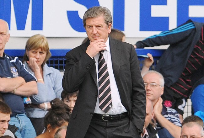 LIVERPOOL, UNITED KINGDOM - APRIL 25: Roy Hodgson manager of Fulham on the touch line during the Barclays Premier League match between Everton and Fulham at Goodison Park on April 25, 2010 in Liverpool, England. (Photo by Clint Hughes/Getty Images)