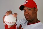 VIERA, FL - FEBRUARY 28:  Pitcher Livan Hernandez #61 of the Washington Nationals poses during photo day at Space Coast Stadium on February 28, 2010 in Viera, Florida.  (Photo by Doug Benc/Getty Images)