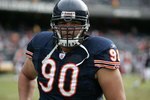 CHICAGO - DECEMBER 17:  Defensive lineman Antonio Garay #90 of the Chicago Bears is seen on the field during warm-ups against the Tampa Bay Buccaneers December 17, 2006 at Soldier Field in Chicago, Illinois. The Bears won 34-31 in overtime. (Photo by Jonathan Daniel/Getty Images)